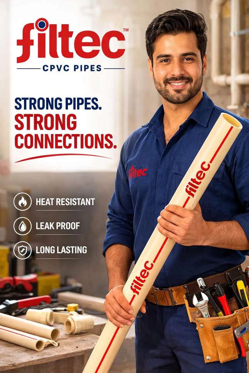 Professional Plumber with FILTEC CPVC